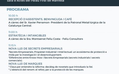 [Save The Date: 25 de septiembre: Ley de Secretos Empresariales novedades e implicaciones más relevantes