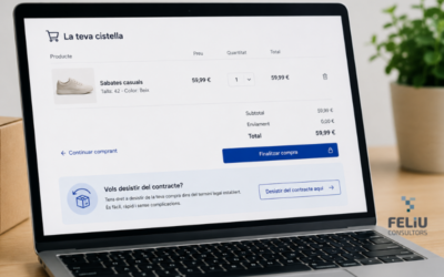 NOVA OBLIGACIÓ PER ALS ECOMMERCE: EL DESISTIMENT S’HAURÀ DE PODER FER DIRECTAMENT DES DE LA WEB A PARTIR DE 2026